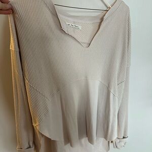 We The Free Cream Long Sleeve Top